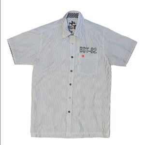 Blue Toms Jeans stripe shirt M